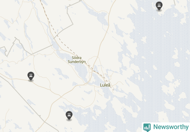 Karta över Luleå kommun