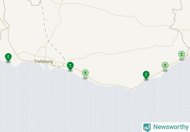 Karta över Trelleborgs kommun