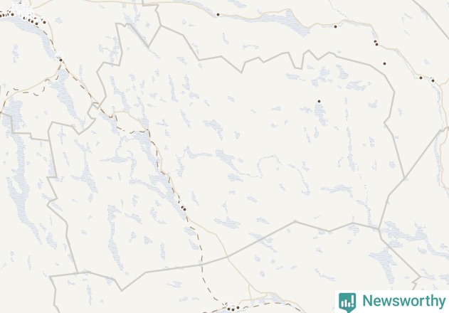 Karta över Bräcke kommun