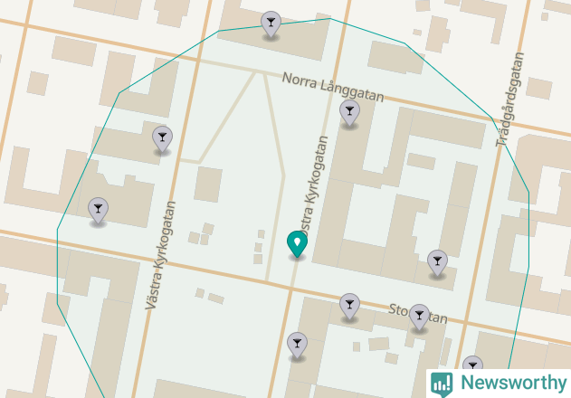 Karta över Borgholms kommun