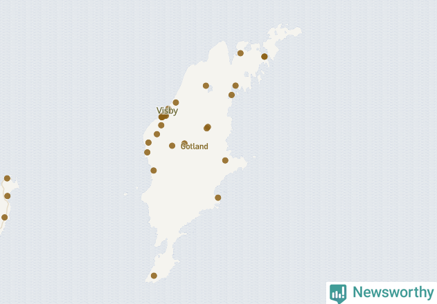 Karta över Gotlands kommun