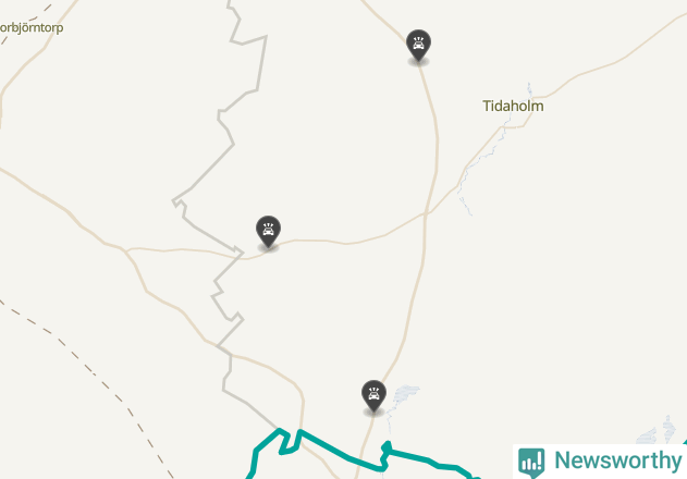 Karta över viltolyckor i Tidaholms kommun