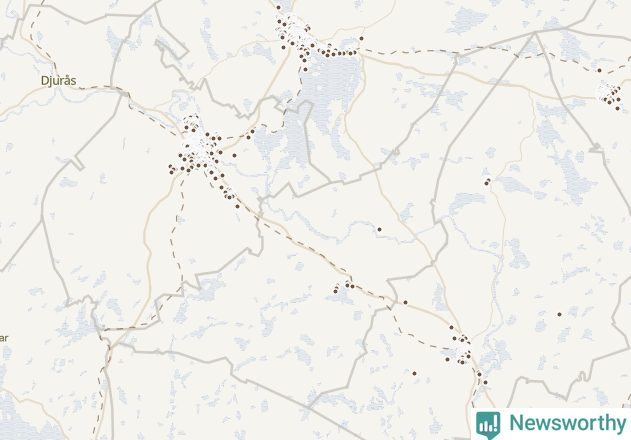 Karta över Säters kommun