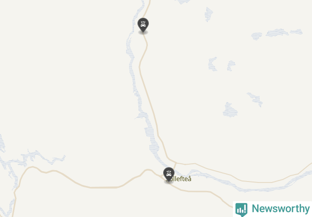 Karta över viltolyckor i Sollefteå kommun