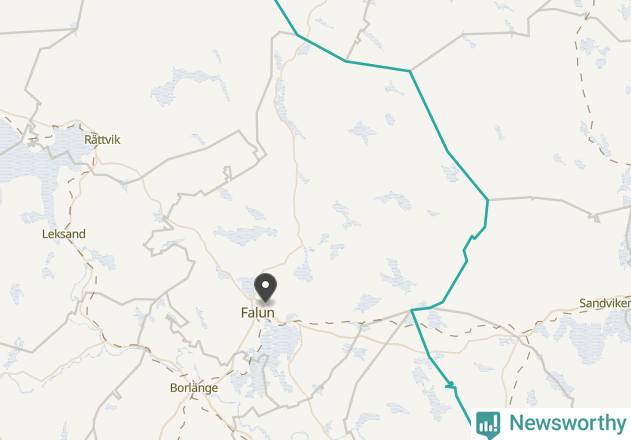 Karta över väderstationer i artikeln