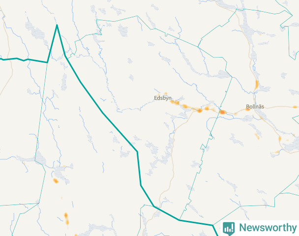 Karta över Ovanåkers kommun