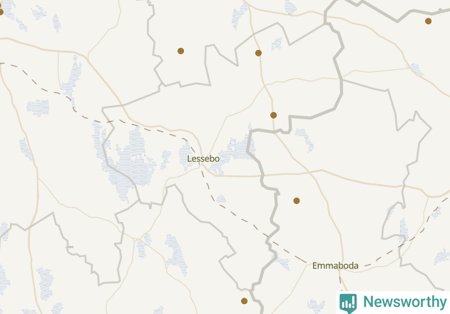 Karta över Lessebo kommun