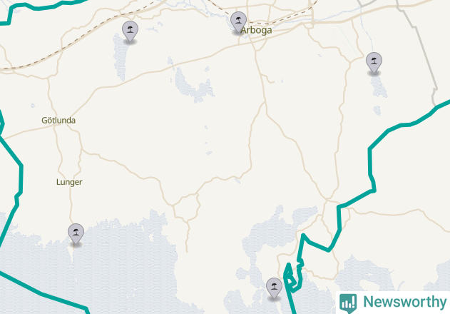 Karta över Arboga kommun