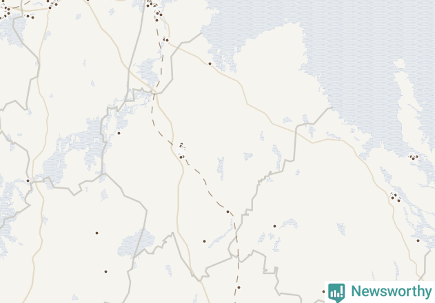 Karta över Tierps kommun