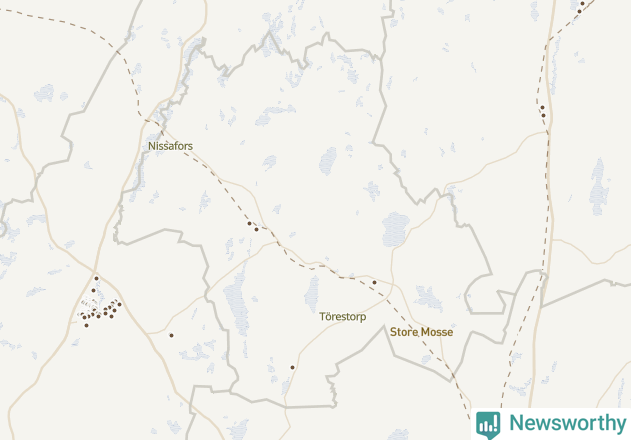 Karta över Gnosjö kommun