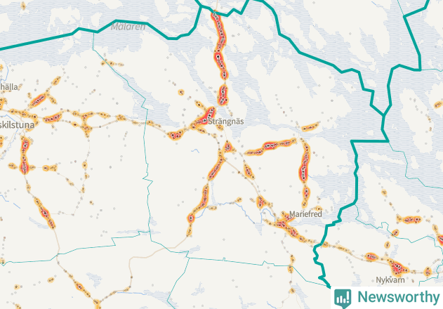 Karta över Strängnäs kommun