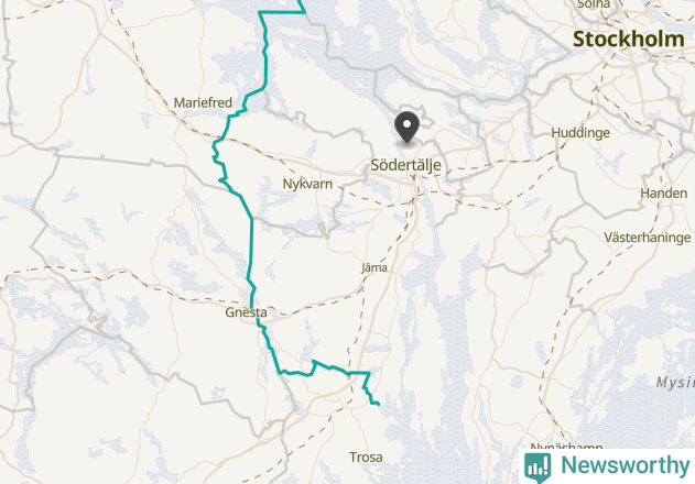 Karta över väderstationer i artikeln