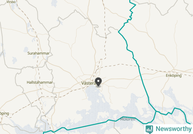 Karta över väderstationer i artikeln