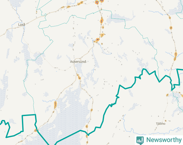 Karta över Askersunds kommun