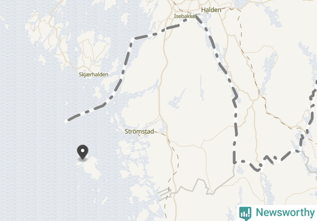 Karta över väderstationer i artikeln
