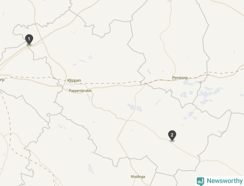 Karta över Klippans kommun