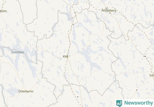 Karta över Kinda kommun