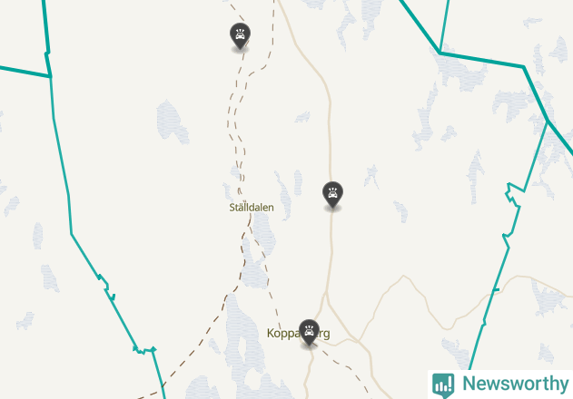 Karta över viltolyckor i Ljusnarsbergs kommun