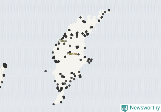 Karta över Gotlands kommun