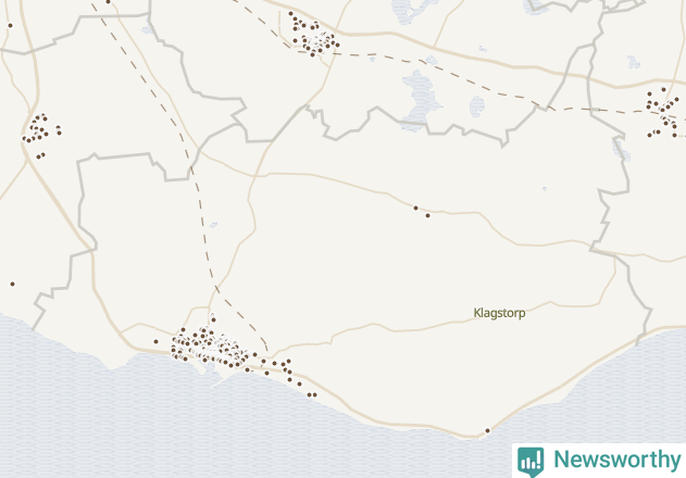 Karta över Trelleborgs kommun