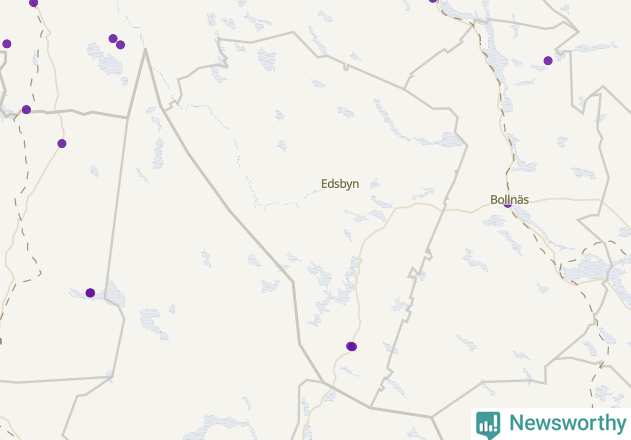 Karta över Ovanåkers kommun