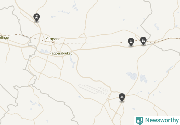 Karta över viltolyckor i Klippans kommun