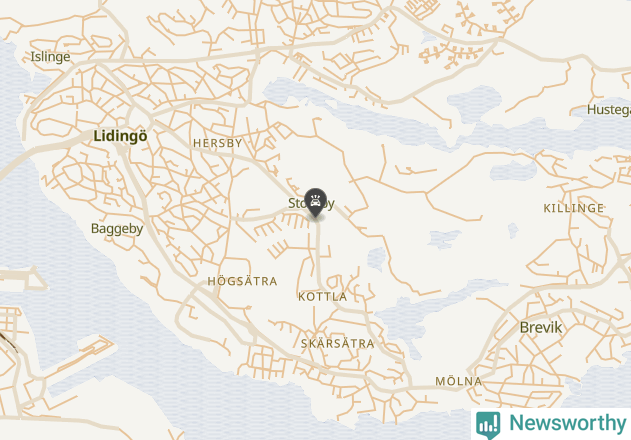 Karta över viltolyckor i Lidingö kommun