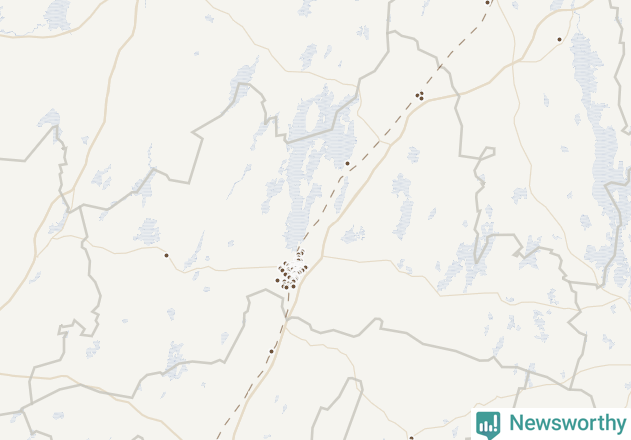 Karta över Älmhults kommun