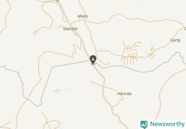 Karta över viltolyckor i Svalövs kommun