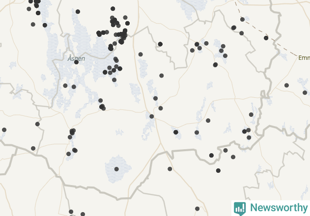 Karta över Tingsryds kommun