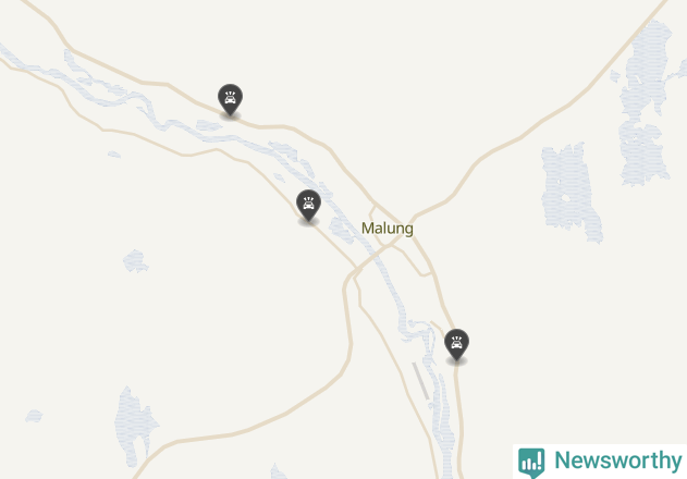 Karta över viltolyckor i Malung-Sälens kommun