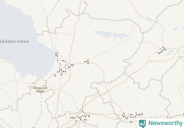 Karta över Ängelholms kommun