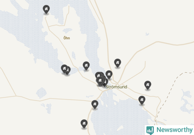 Karta över Strömsunds kommun
