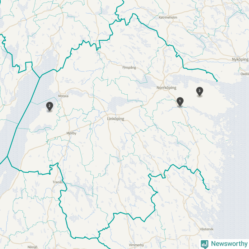 Karta över väderstationer på Gotland