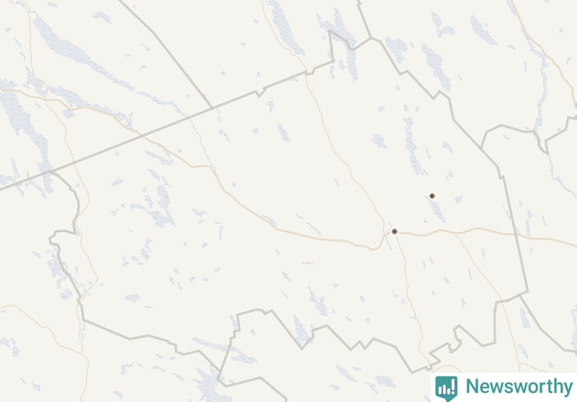 Karta över Bjurholms kommun