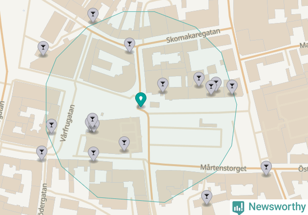 Karta över Lunds kommun