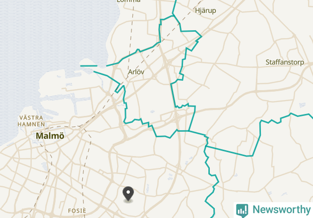 Karta över väderstationer i artikeln