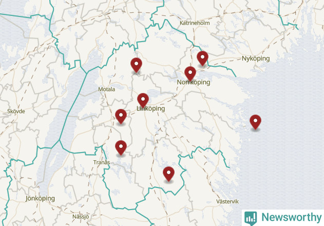 Karta över väderstationer