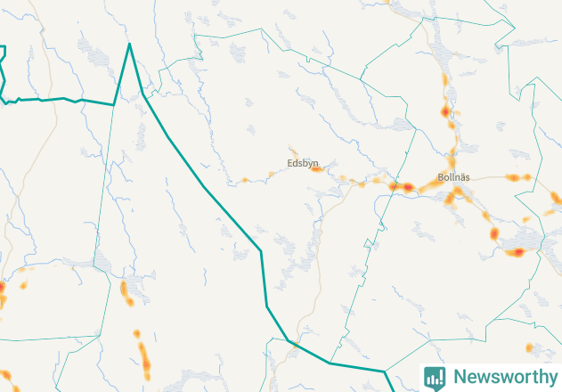 Karta över Ovanåkers kommun