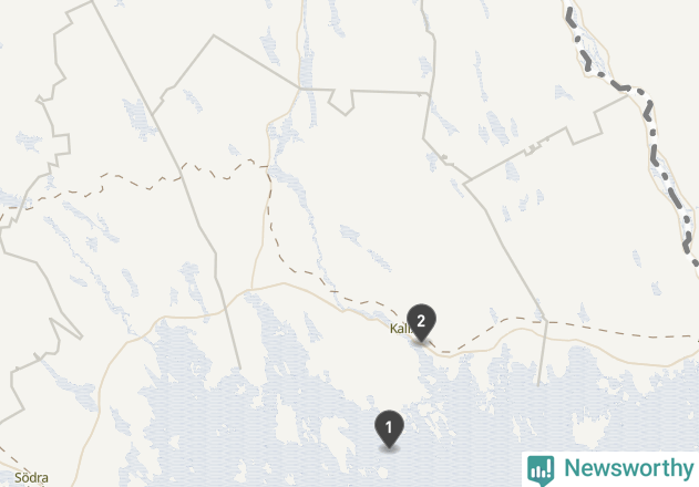 Karta över väderstationer i artikeln