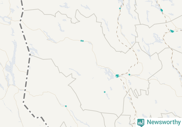 Karta över Härjedalens kommun