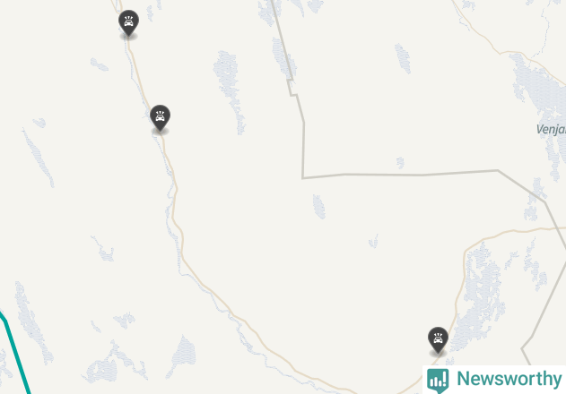 Karta över viltolyckor i Malung-Sälens kommun
