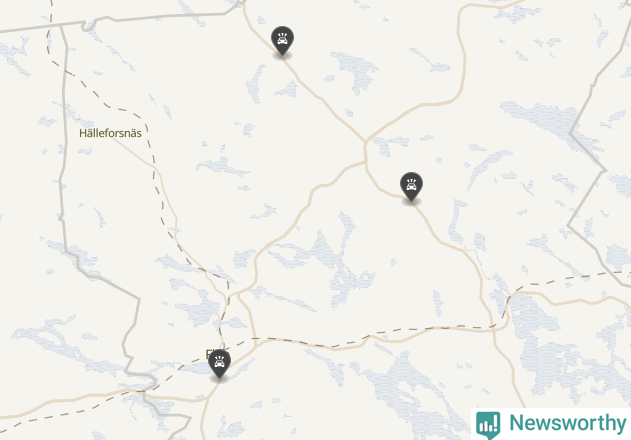 Karta över Flens kommun