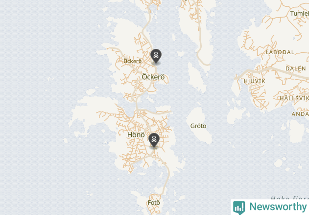 Karta över viltolyckor i Öckerö kommun