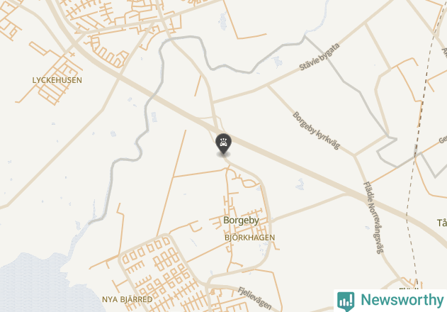 Karta över viltolyckor i Lomma kommun