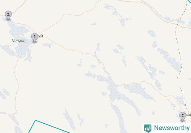 Karta över Norsjö kommun