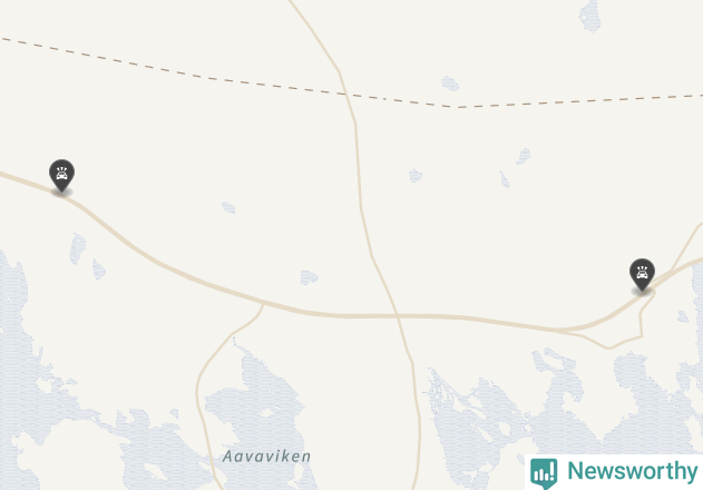 Karta över viltolyckor i Haparanda kommun