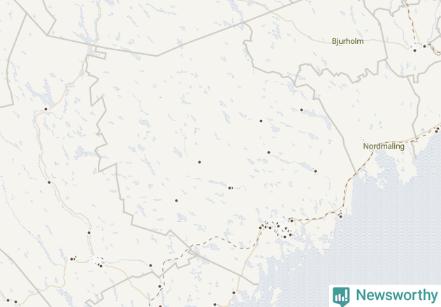 Karta över Örnsköldsviks kommun