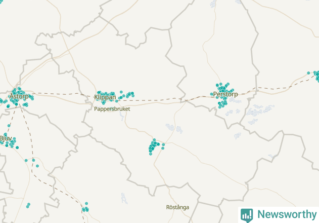 Karta över Klippans kommun