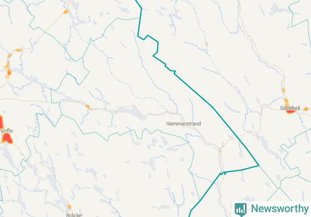 Karta över Ragunda kommun